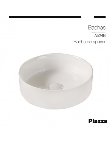 BACHA APOYO 475X405X155MM Piazza