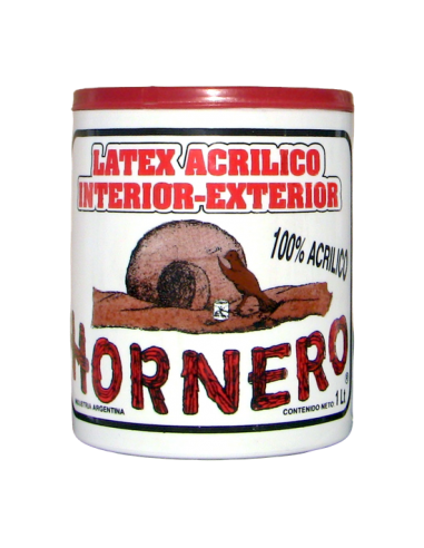 LATEX  BLANCO  X 1LT HORNERO