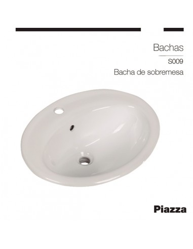 BACHA DE PORCELANA SOBREMESADA (46X38X18,5)