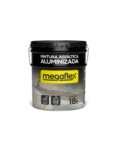 MEGAFLEX PINTURA ALUMINIZADA X 18 LITROS