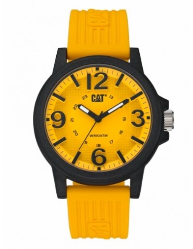 RELOJ PULSERA ANALOGICO AMARILLO MALLA SILICONA RESISTENTE AL AGUA