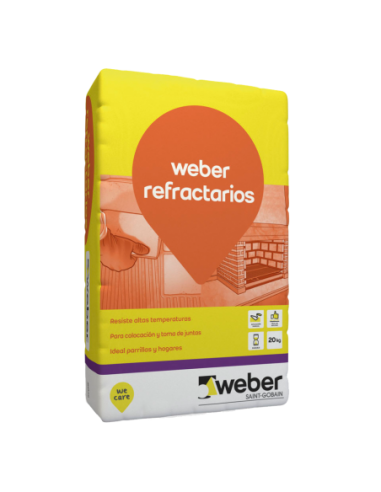 WEBER REFRACTARIO 10 KG GRIS AMARRONADO