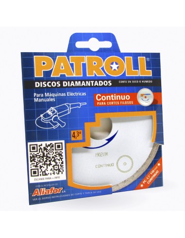 DISCO PATROLL CONTÍNUO Ø 4,3 - Ø INTERIOR 22,2 MM