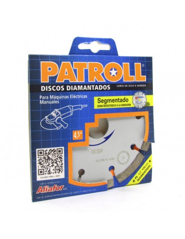 DISCO PATROLL SEGMENTADO Ø 4,5 - Ø INTERIOR 22,2 MM