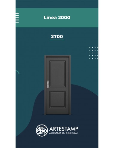 PUERTA LINEA 2000 MOD 2700-0,90X2,00 COLOR BLANCO MD