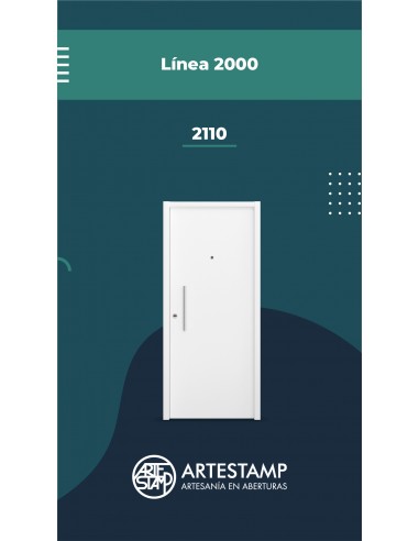 PUERTA LINEA 2000 MOD 2110-0,90X2,00 COLOR BLANCO MD