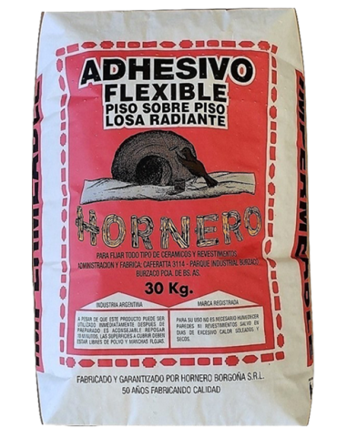 ADHESIVO  FLEXIBLE HORNERO X 30 KG HORNERO