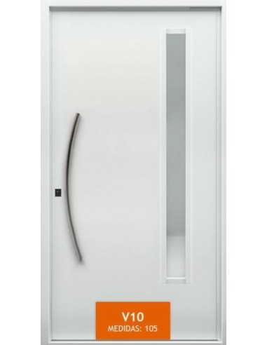 PUERTA LINEA PIVOTANTE MOD V10-1050X2200 COLOR BLANCO MD