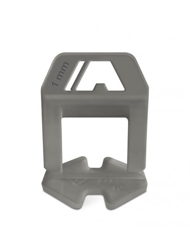 ESPACIADOR AUTONIVELANTE 1,0MM CLIP GRIS CON LOGO-PAQX150PCS