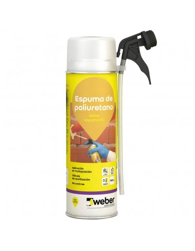 WEBER ESPUMA PU X 500ML  GRIS