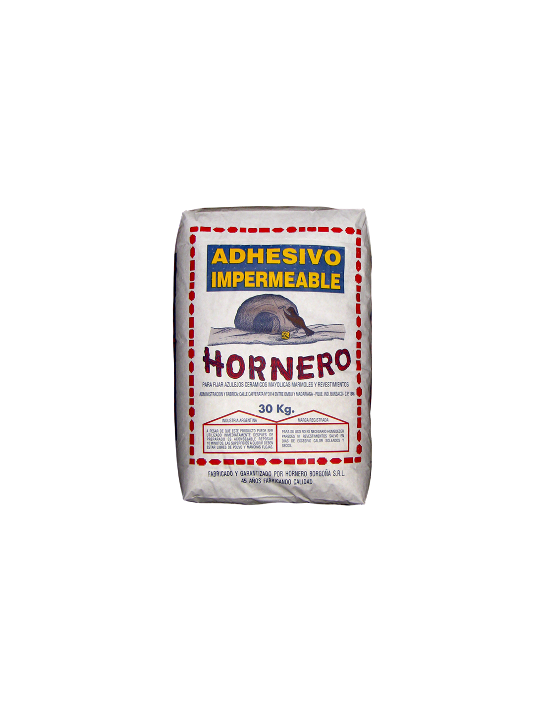 Adhesivo Ceramica X 30kg Hornero